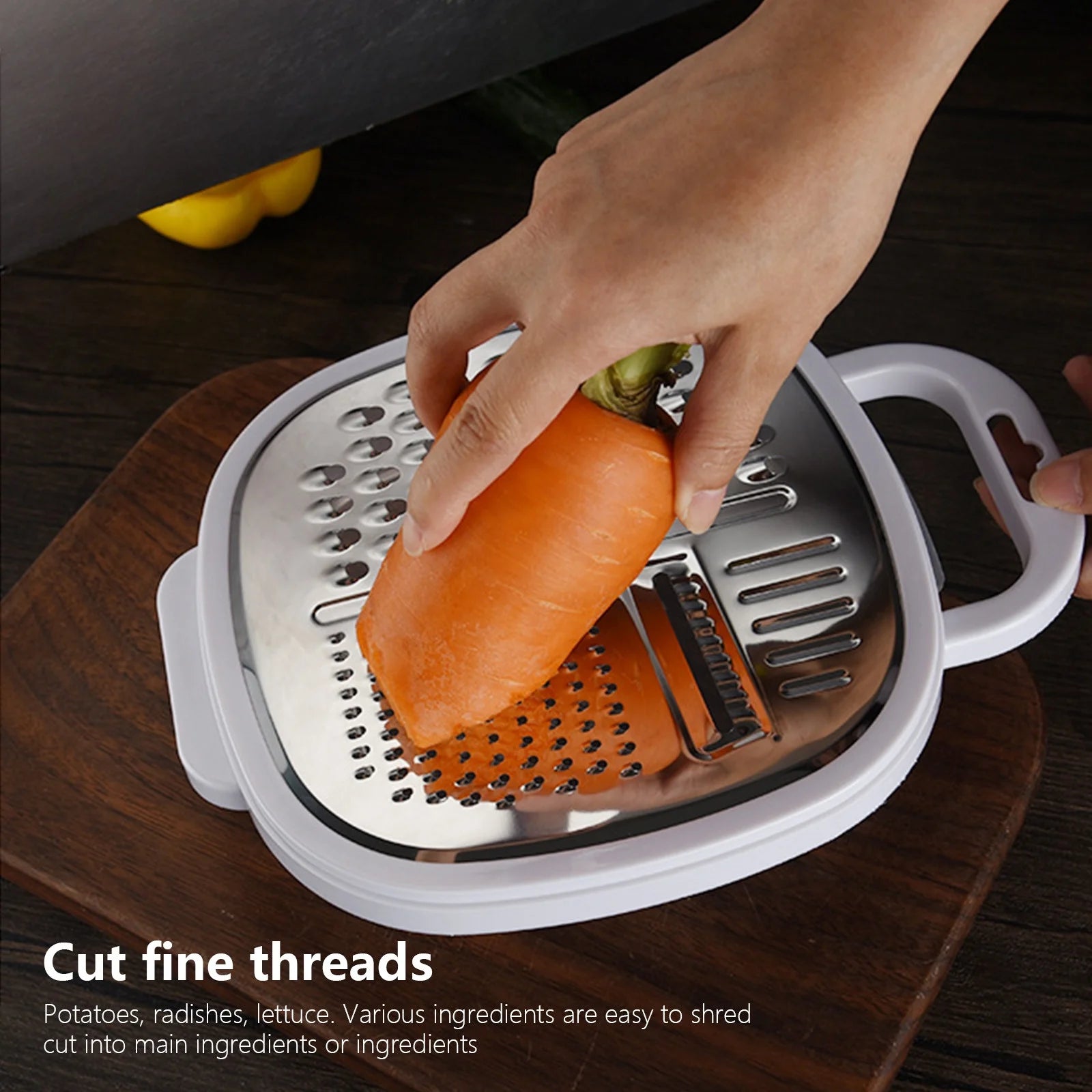 Grater Well-crafted Handheld Cheese Grater - Cheese Grater With Soft Handle - Grater For Kitchen Spices Ginger - Stainless Steel Cheese Shredder - Lemon Zester To Kitchen Gadgets Clearance – Convenient Carry Handles for Simple Storage and Daily Tasks