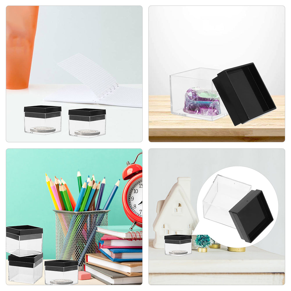 12 Pcs Specimen Boxes Capsules Small Item Storage Box Baby 4.2X4.2X3.3CM – Convenient Multi-Piece Set for Simple Storage and Daily Tasks