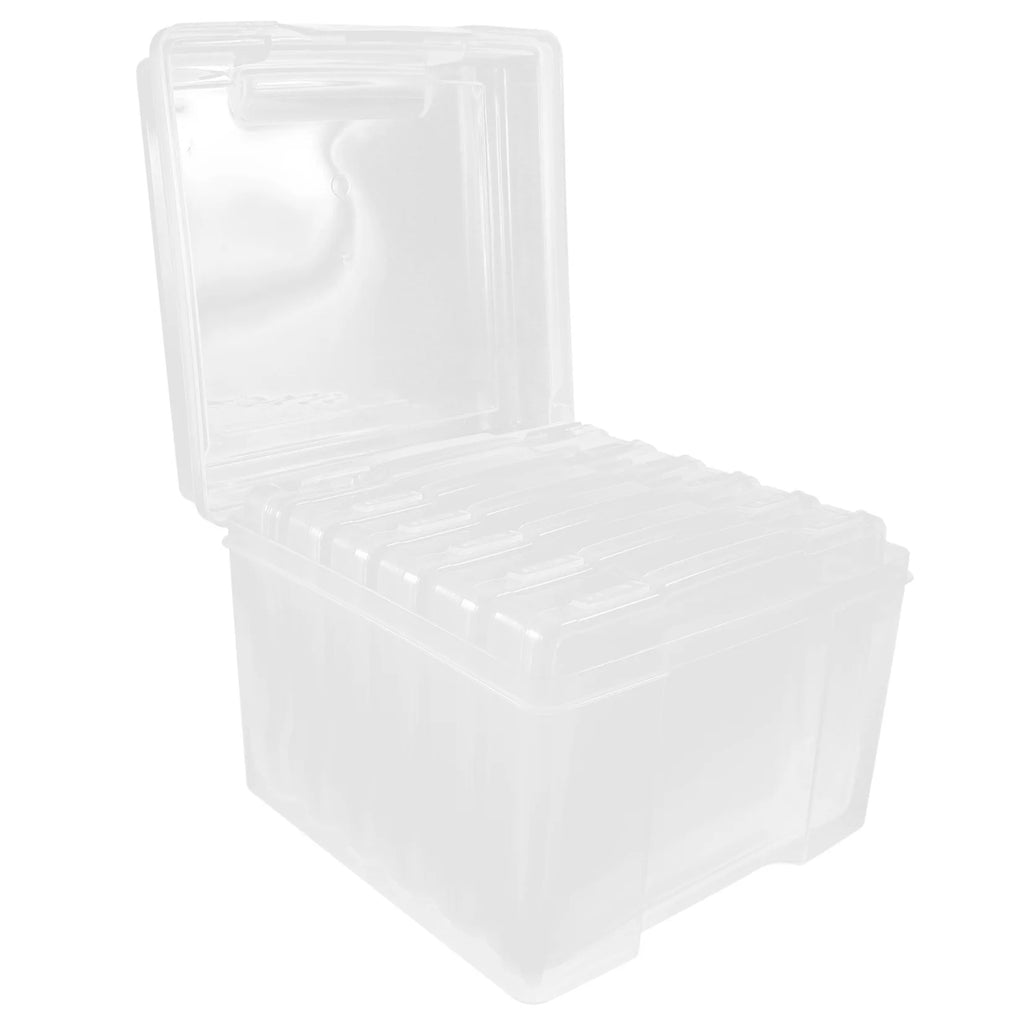 6Pcs Cards Storage Boxes Postcards Photos Organizing Cases Clear Plastic Storage Cases – Clear-View Organization for Simple Storage and Daily Tasks