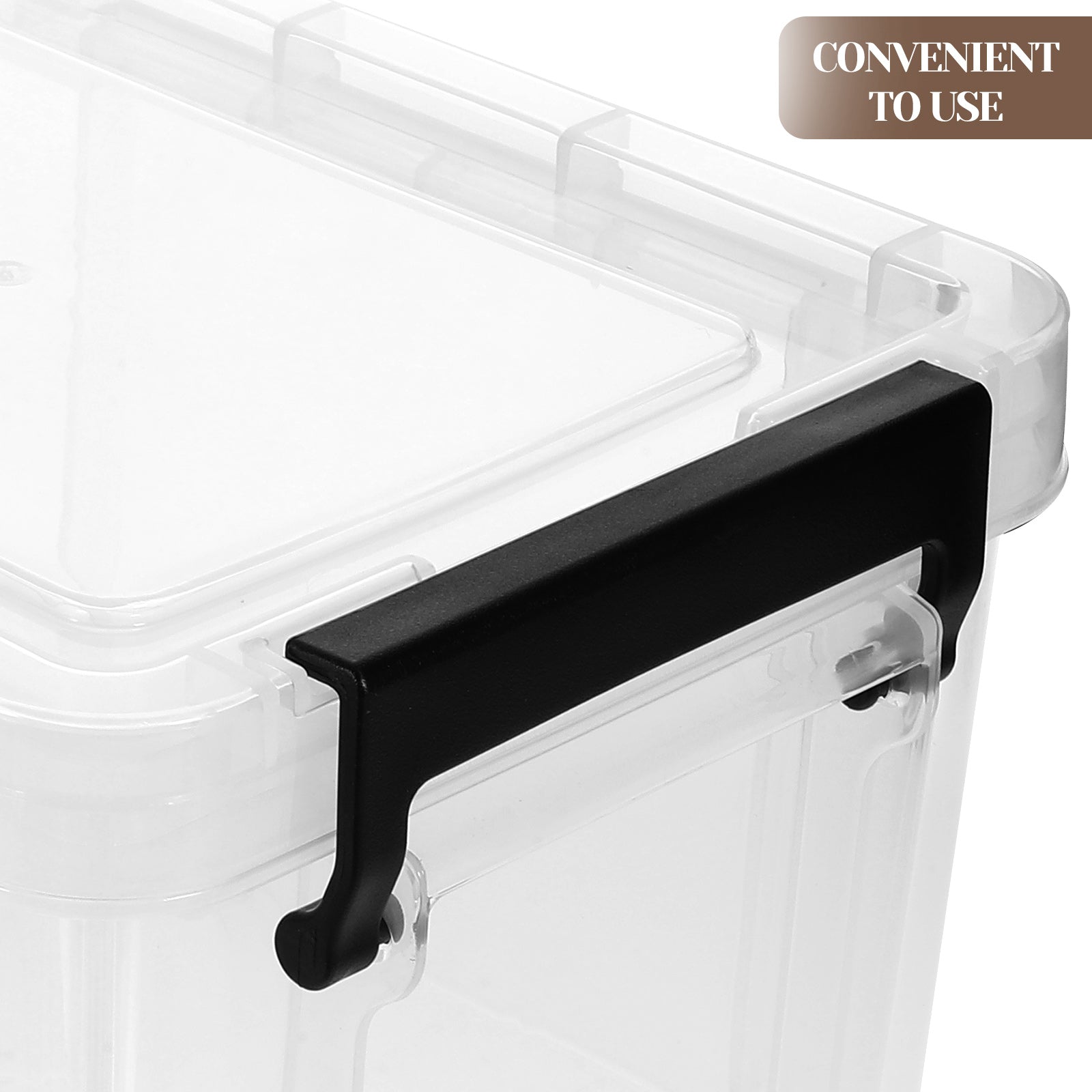 Lids Office Stationery Storage Box 21X16.4X12.5CM Transparent – Clear-View Organization for Simple Storage and Daily Tasks