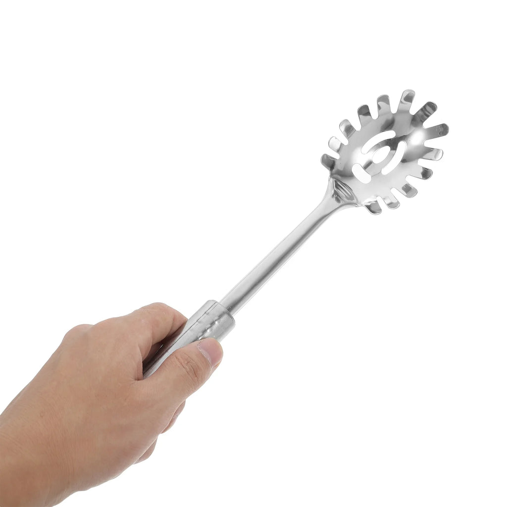 Stainless Steel Pasta Server 1 Set Spaghetti Spoon Noodle Claw Pasta Fork Metal Pasta Spoon Heat Resistant for Cooking – Durable Stainless Steel Construction for Simple Storage and Daily Tasks