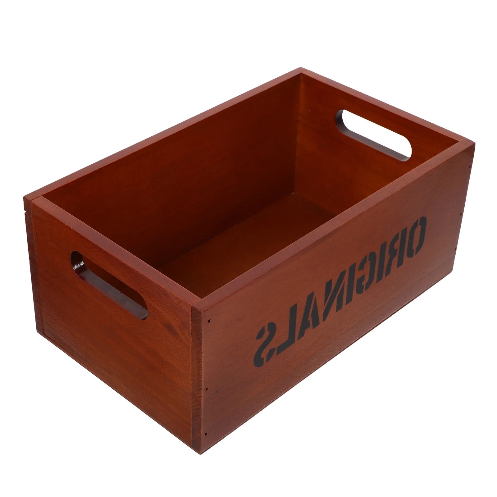 Monitor Stand Cube Storage Wooden Storage Box Office 26.00X16.00X11.00CM Brown – Natural-Look Construction for Simple Storage and Daily Tasks