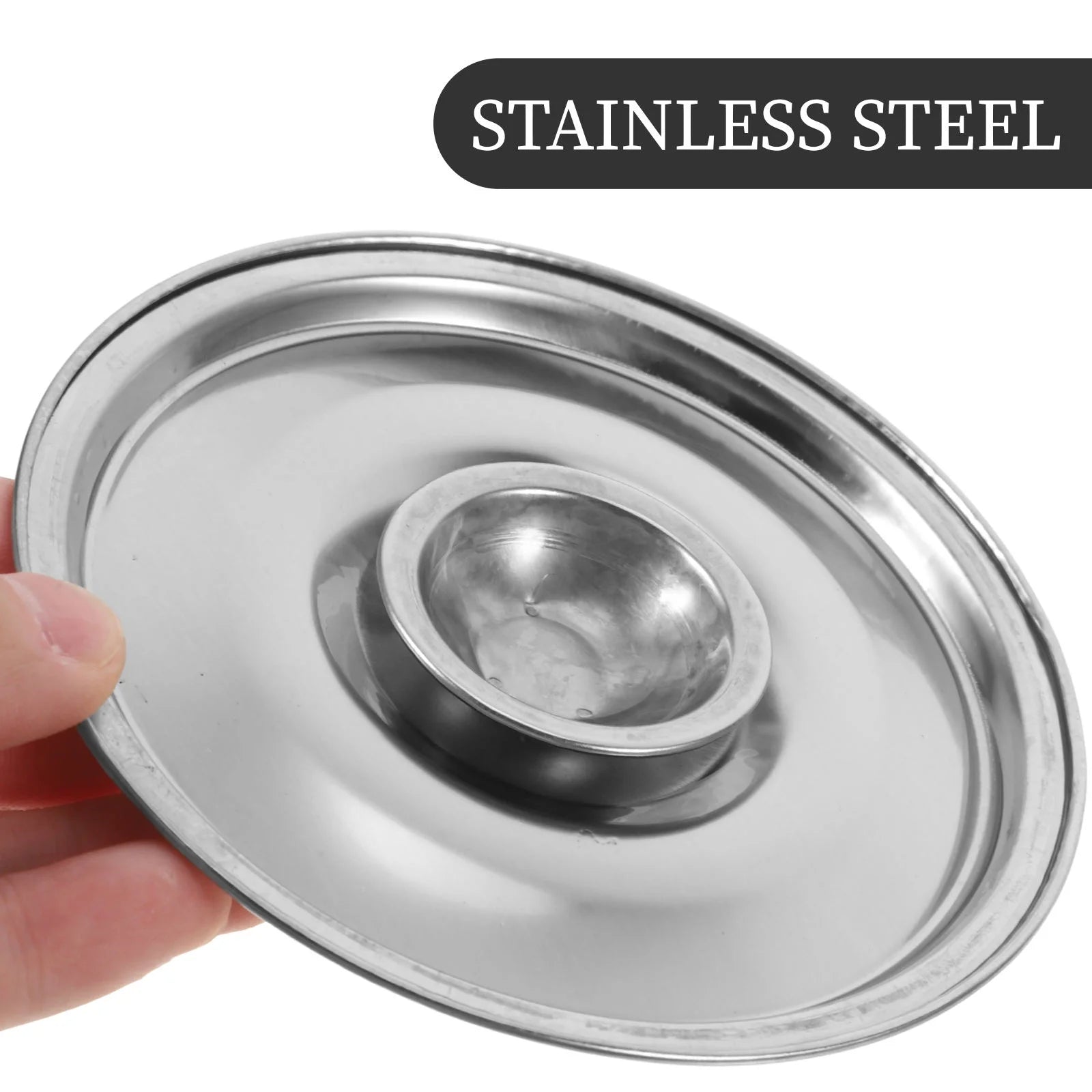 unbranded Sturdy Stainless Steel Pot Lid Mini Bowl Lid For Kitchen Cookware Small Pan Effortless Cleaning – Durable Stainless Steel Construction for Simple Storage and Daily Tasks