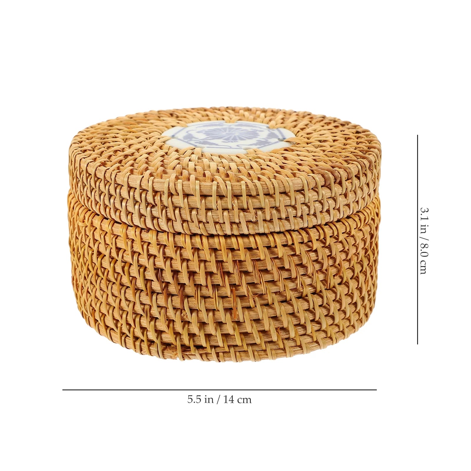 Toy Rattan Nut Box Household Storage Container 14X14X8CM – Practical Home Organization for Simple Storage and Daily Tasks
