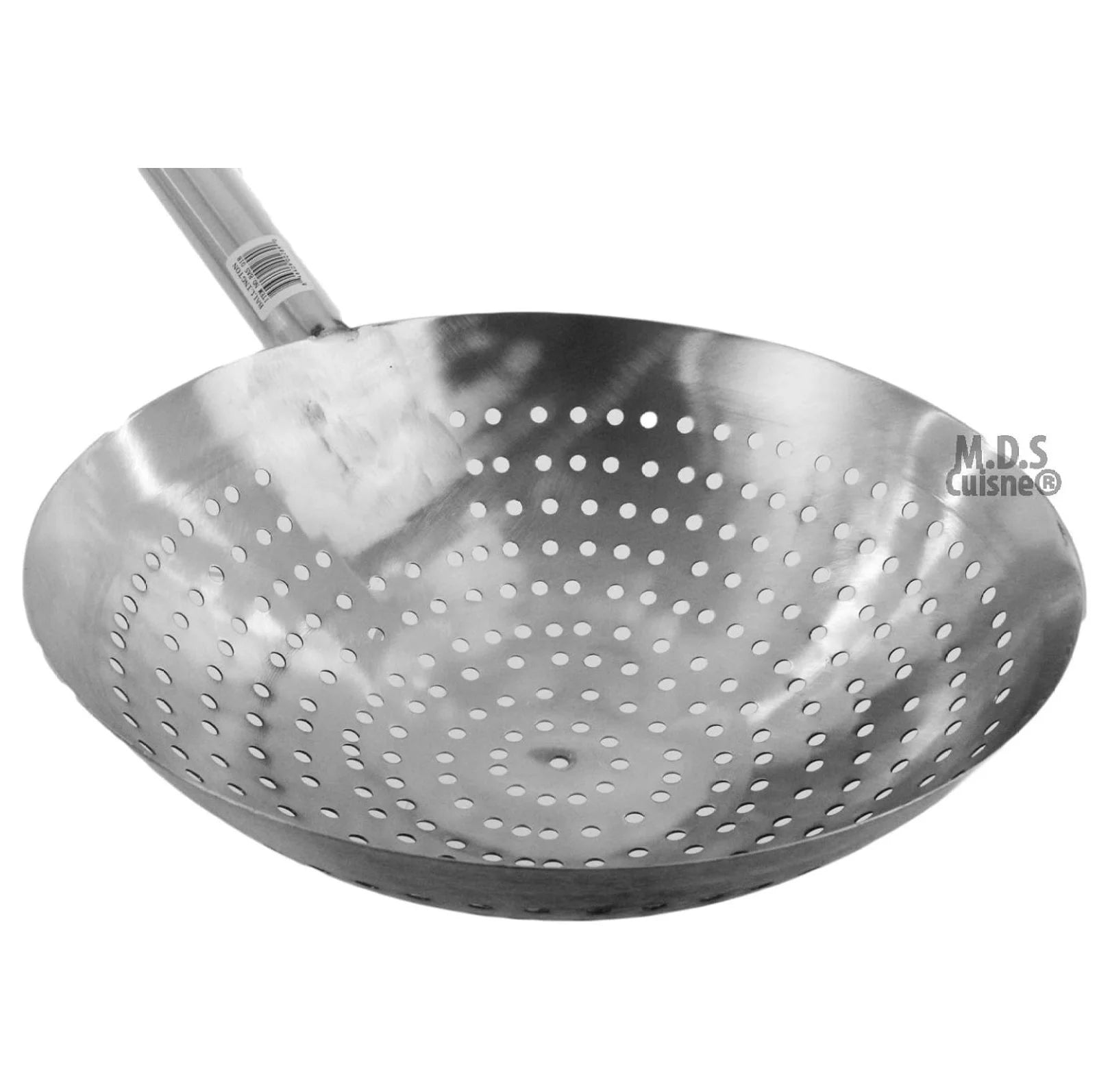 Stir Fry Skimmer Strainer 25" Stainless Steel Spider Ladle for Deep Frying Carnitas Chicken Shrimp - Long Handle Kitchen Tool – Convenient Carry Handles for Simple Storage and Daily Tasks