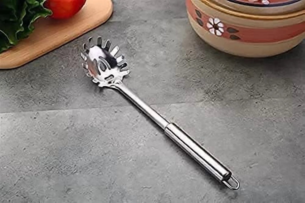 2-Piece Spaghetti Set Stainless Steel Pasta& Tongs Heat Resistant 12 Inch – Durable Stainless Steel Construction for Simple Storage and Daily Tasks