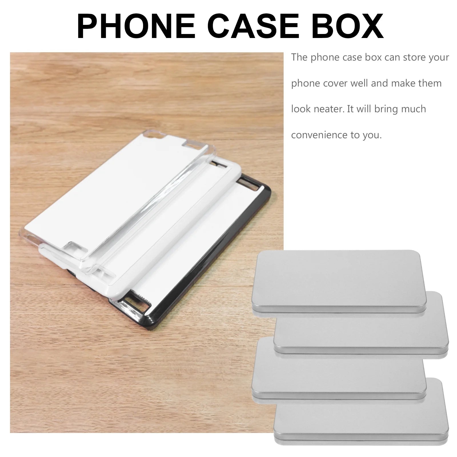 4 Pcs Clear Wicker Basket Tempered Film Storage Box Stylish Holder – Everyday Household Format for Simple Storage and Daily Tasks