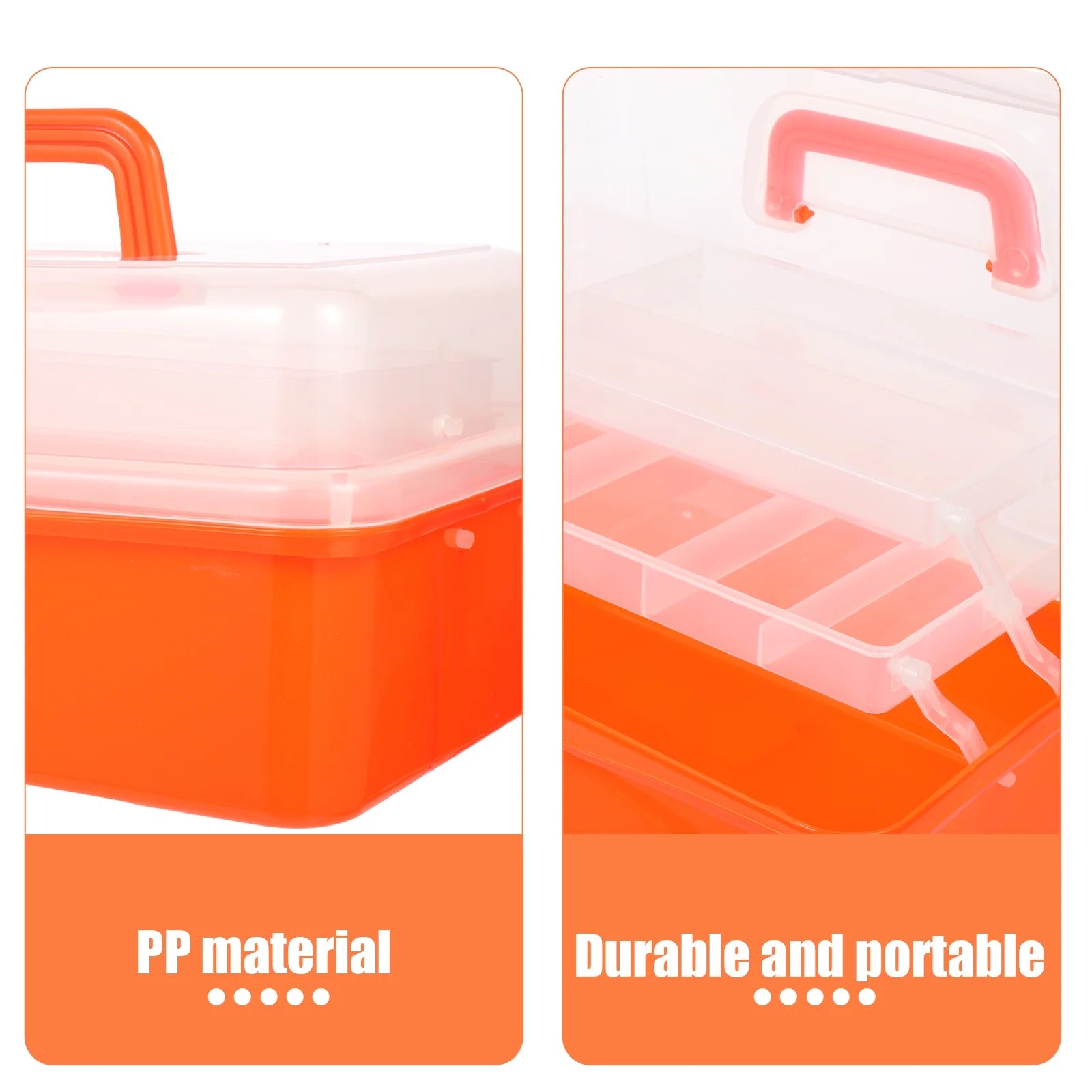 Wicker Three Layer Storage Box Household Tool Box Office 32X17CM Orange – Practical Home Organization for Simple Storage and Daily Tasks