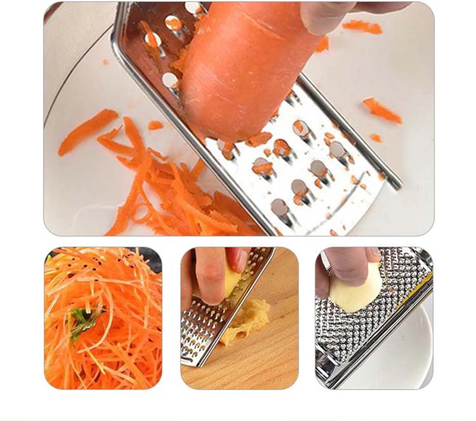 Hiroekza Cheese Grater Stainless Steel Zester Graters For Kitchen - Multi-purpose Kitchenware Kitchen Gadgets Clearance – Durable Stainless Steel Construction for Simple Storage and Daily Tasks
