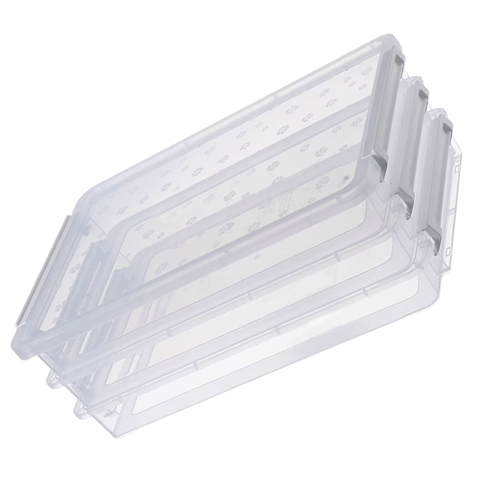 2pcs Multilayers Transparent Storage Box Clear Plastic Document Paper Filling Case – Clear-View Organization for Simple Storage and Daily Tasks