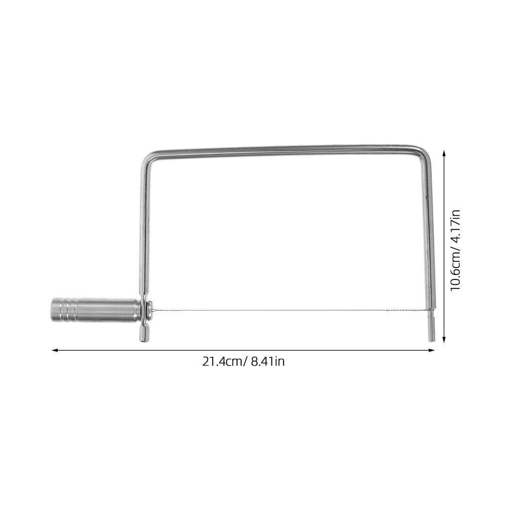 unbranded Stainless Steel Cheese Slicer with Wire Multipurpose Cheese Cutter for Slices Handheld Cheese Slicer for Butters and Cheese Blocks Kitchen Tool – Durable Stainless Steel Construction for Simple Storage and Daily Tasks