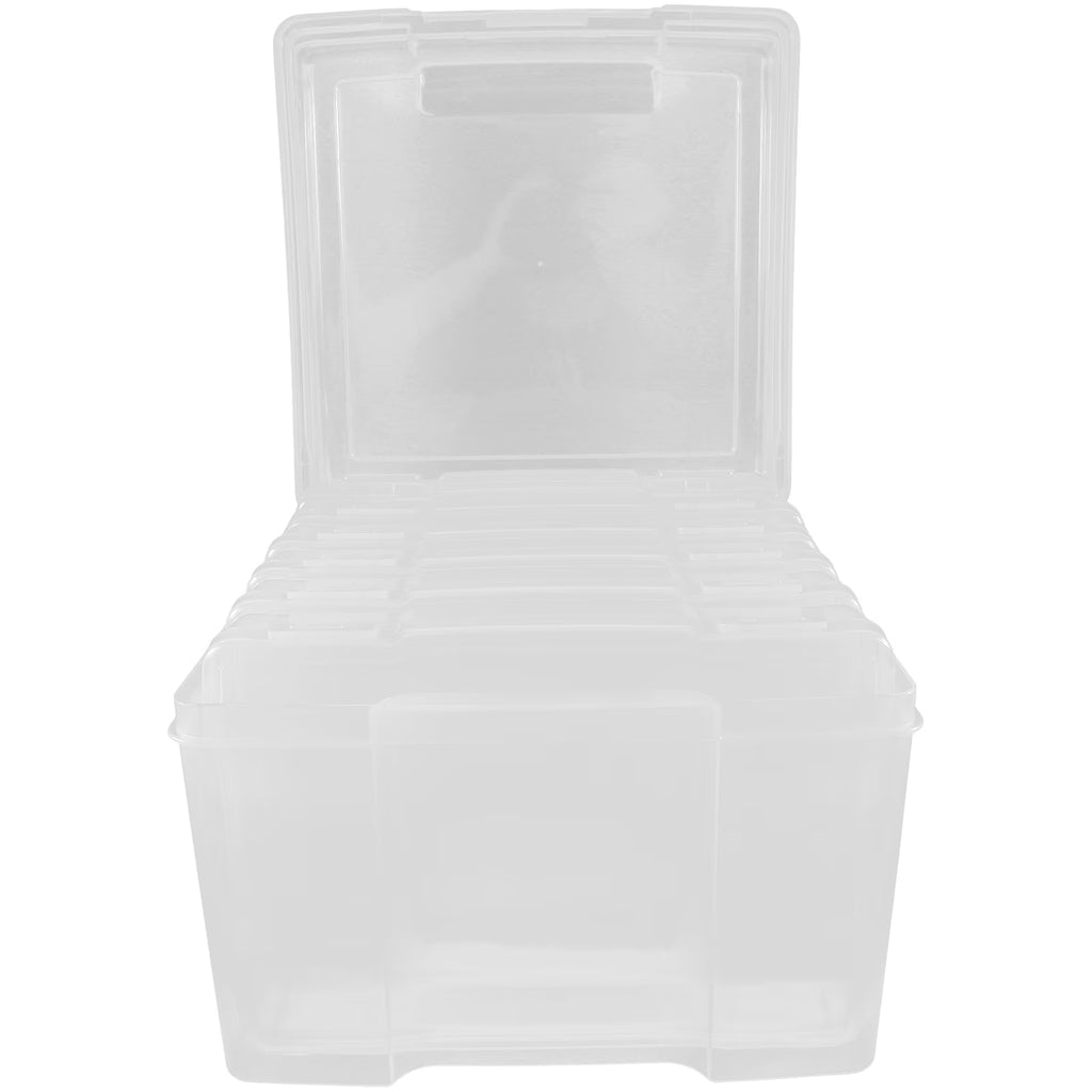 6Pcs Cards Storage Boxes Postcards Photos Organizing Cases Clear Plastic Storage Cases – Clear-View Organization for Simple Storage and Daily Tasks