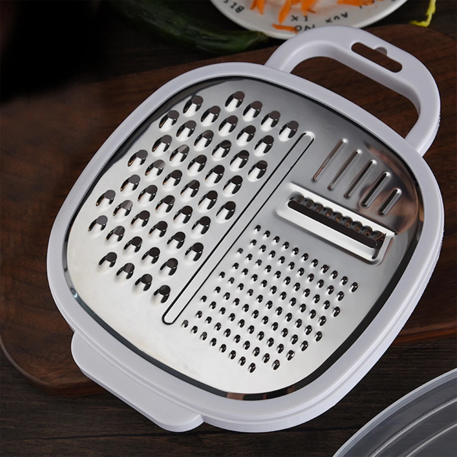 Grater Well-crafted Handheld Cheese Grater - Cheese Grater With Soft Handle - Grater For Kitchen Spices Ginger - Stainless Steel Cheese Shredder - Lemon Zester To Kitchen Gadgets Clearance – Convenient Carry Handles for Simple Storage and Daily Tasks
