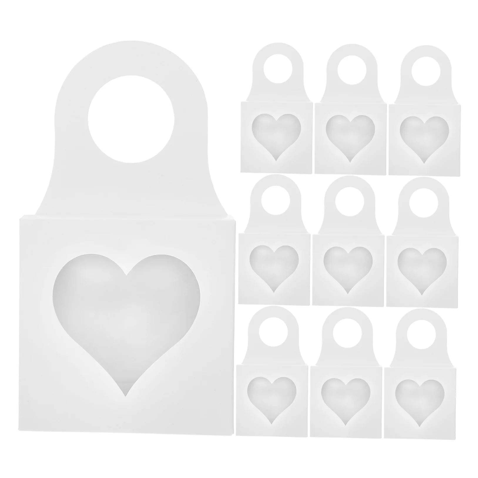 25 Pcs Storage Boxes with Lids Red Wine Bottle Hook Box 9.00X9.00X3.00CM White – Secure Lid Design for Simple Storage and Daily Tasks