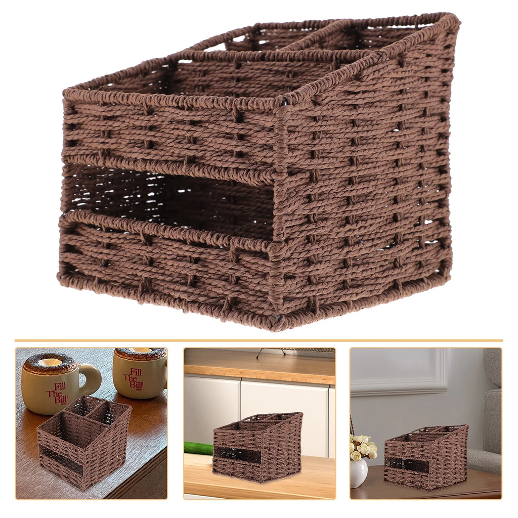 2pcs Desktop Storage Container Home Office Storage Box Sundries Small Items Organizer – Practical Home Organization for Simple Storage and Daily Tasks