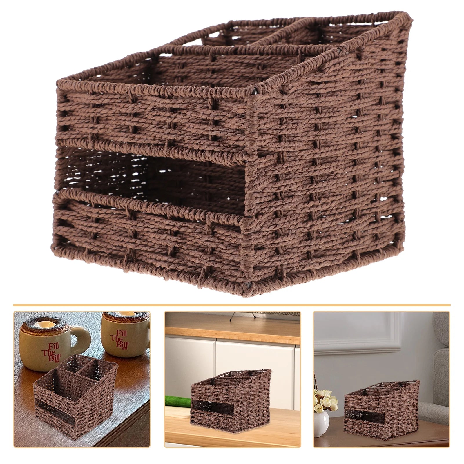 2pcs Desktop Storage Container Home Office Storage Box Sundries Small Items Organizer – Practical Home Organization for Simple Storage and Daily Tasks