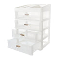 Skincare Desktop Storage Box 32.00X23.00X17.00CM White – Practical Home Organization for Simple Storage and Daily Tasks