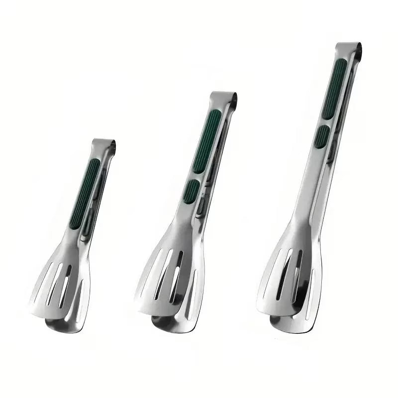 3 Pcs Stainless Steel Food Clips and Barbecue ForksSmallMediumLarge Three Size SetHigh Quality StructureMeat Salad Bread GrippersEssential Camping Kitchen Tools for Outdoor Tr – Durable Stainless Steel Construction for Simple Storage and Daily Tasks