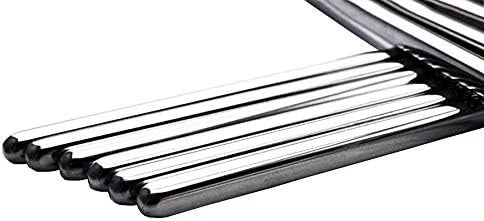 Stainless Steel Chopsticks Metal Reusable Dining Chopsticks 10 Pairs$$Home Decor Kitchen & Other – Durable Stainless Steel Construction for Simple Storage and Daily Tasks