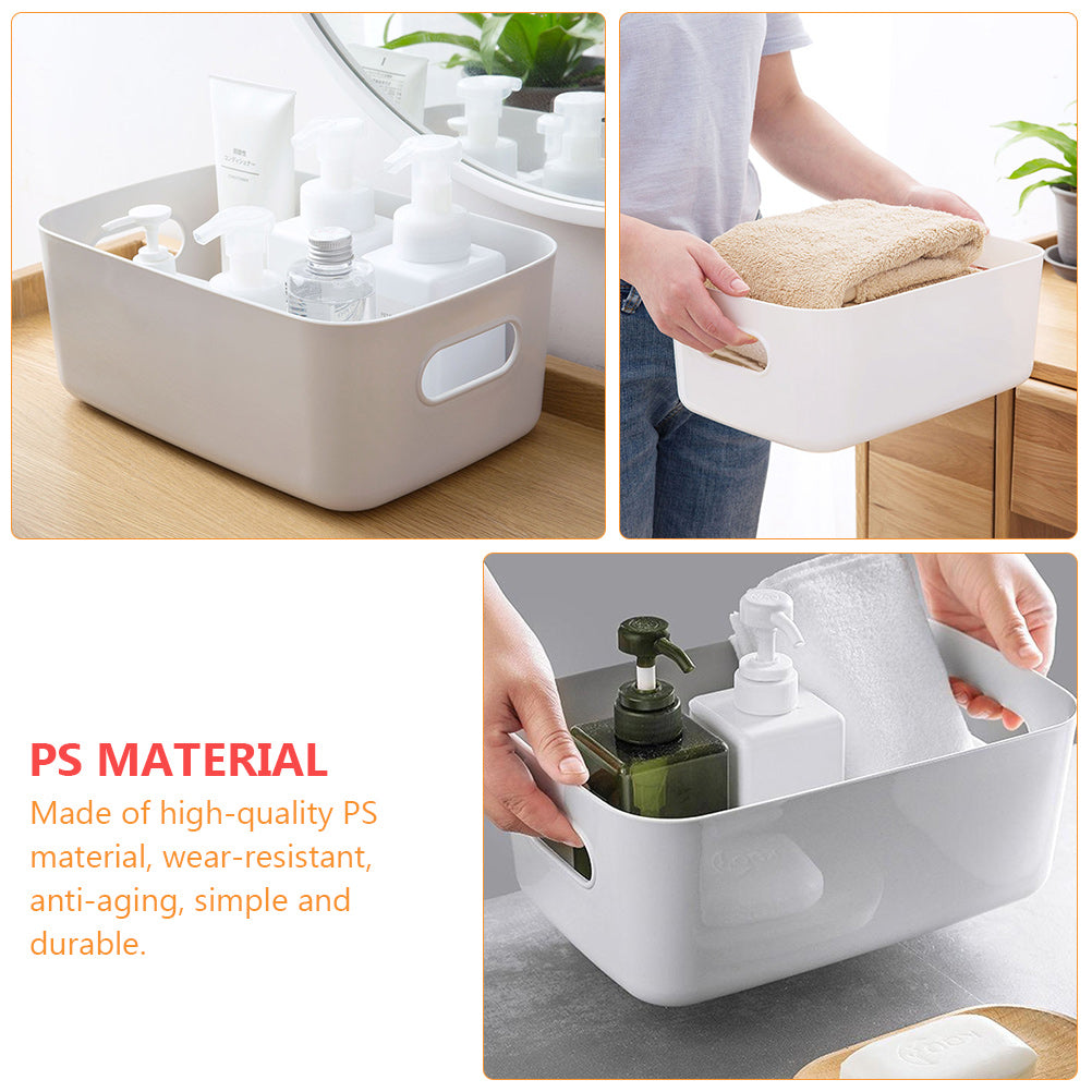 Basket Storage Box Three-Piece Set Medium Containers Boxes – Convenient Multi-Piece Set for Simple Storage and Daily Tasks