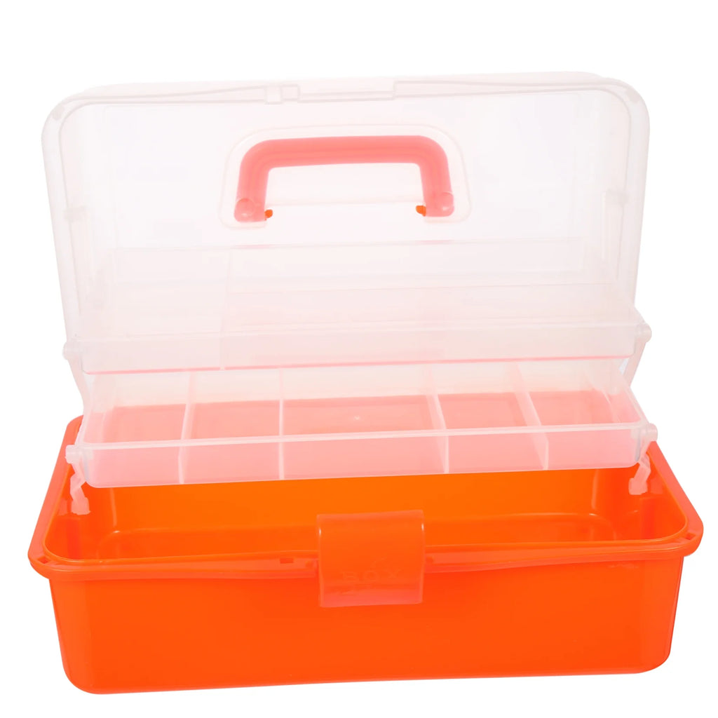 Wicker Three Layer Storage Box Household Tool Box Office 32X17CM Orange – Practical Home Organization for Simple Storage and Daily Tasks