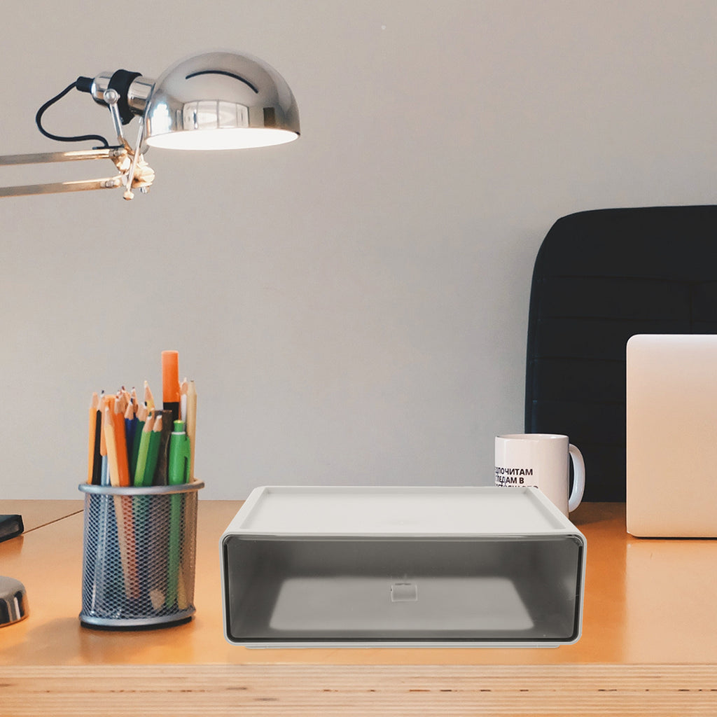 Storage Boxes for Shelves Drawer Stackable Desk Organizer – Everyday Household Format for Simple Storage and Daily Tasks