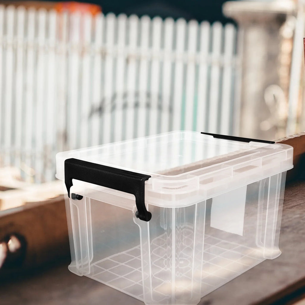 Transparent Dust-proof and Moisture-proof Household Storage Box with Lid Makeup – Secure Lid Design for Simple Storage and Daily Tasks
