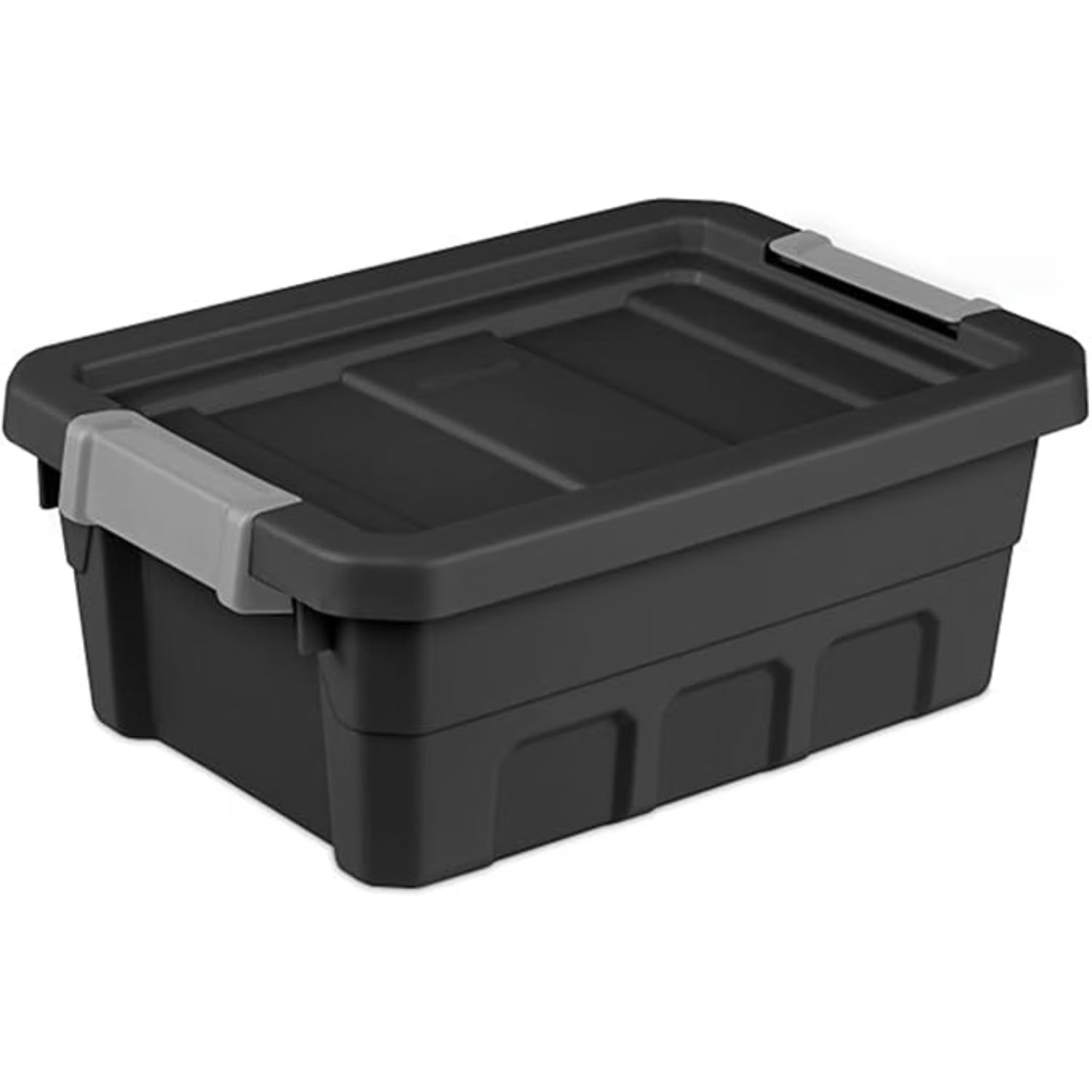 6-Pack Plastic Storage Bins with Lids Stackable Containers 4 Gallon Black – Stackable Organization for Simple Storage and Daily Tasks