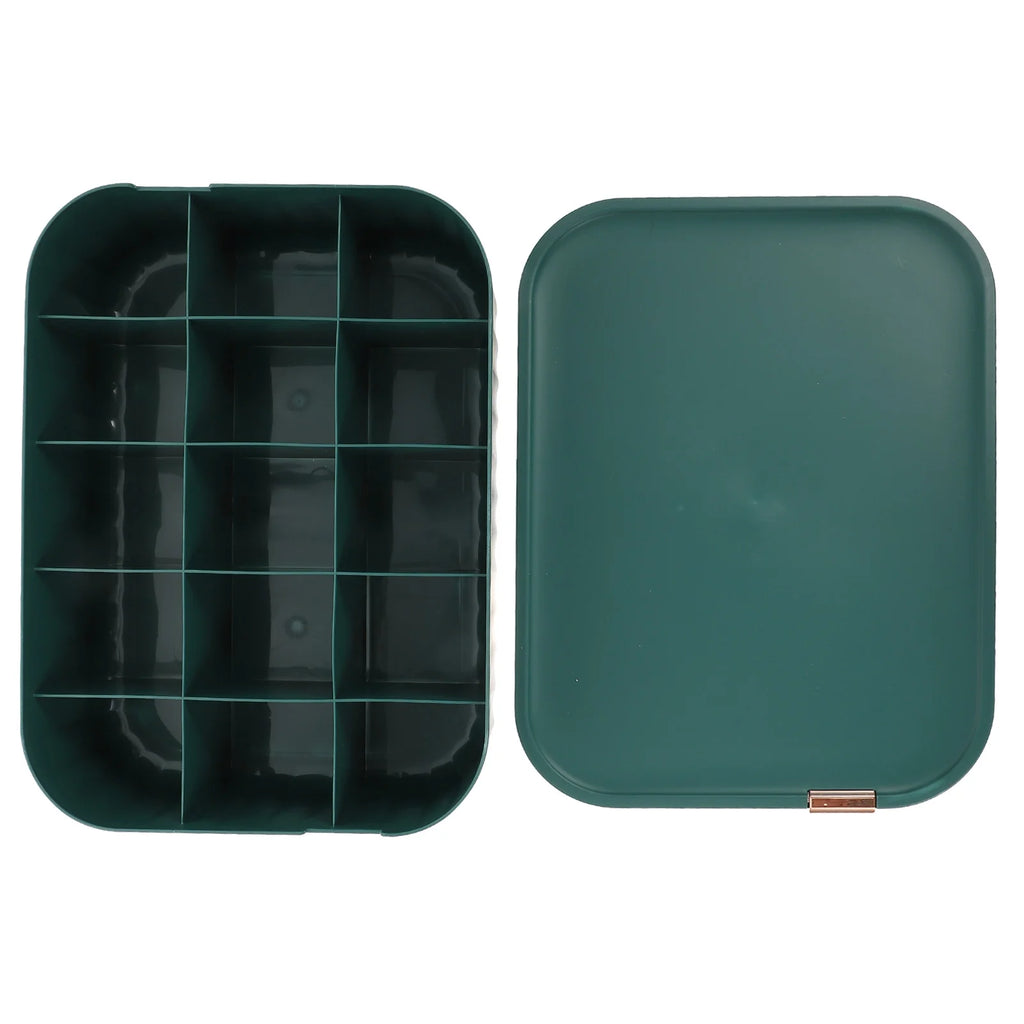 Organizer Bin Storage Box Underwear Drawer Storage Baby 30X23.5X8CM Green – Convenient Family Mealtime Use for Simple Storage and Daily Tasks