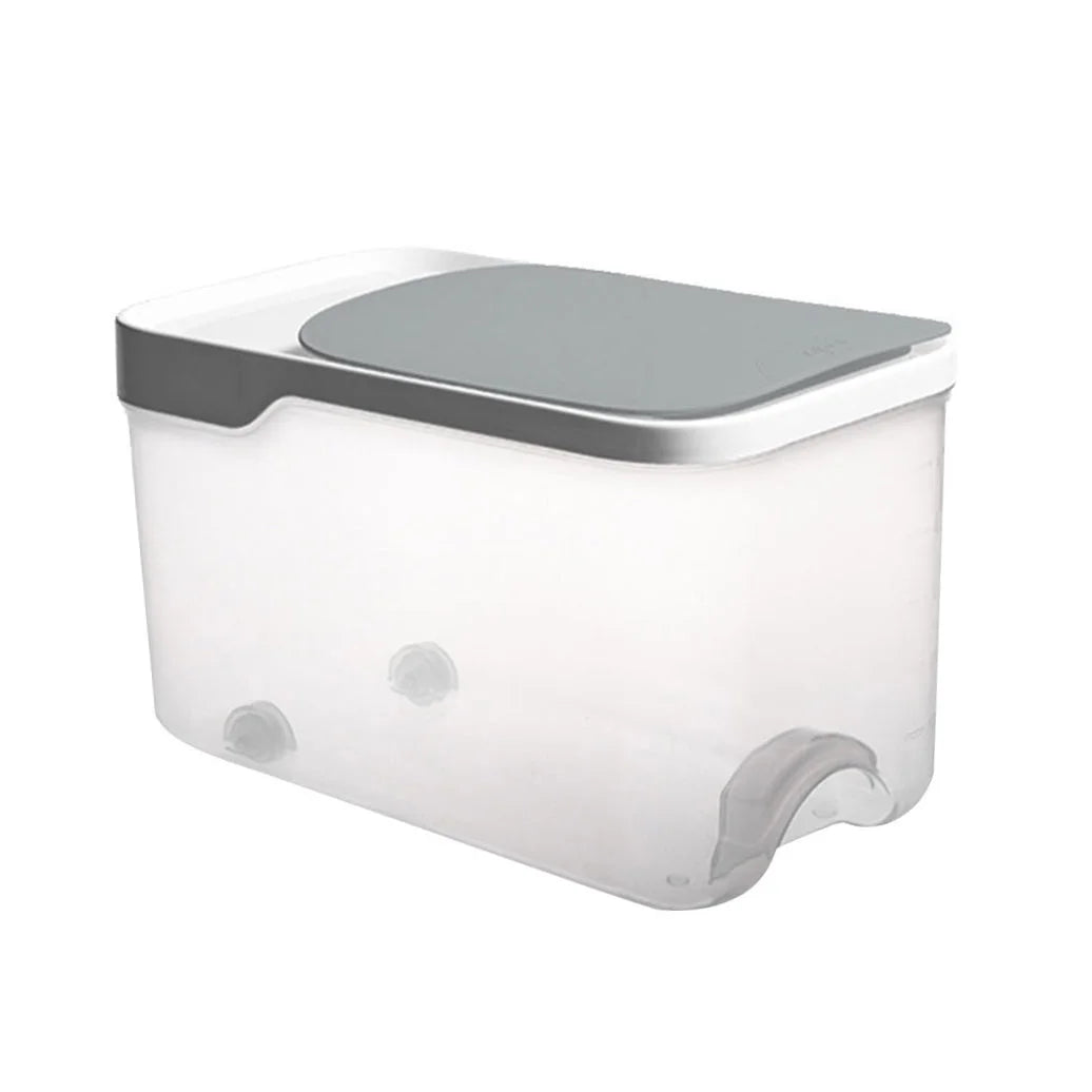 20 Catties Rice Storage Box Jar Cereal Container Dispenser Office Grey – Practical Home Organization for Simple Storage and Daily Tasks