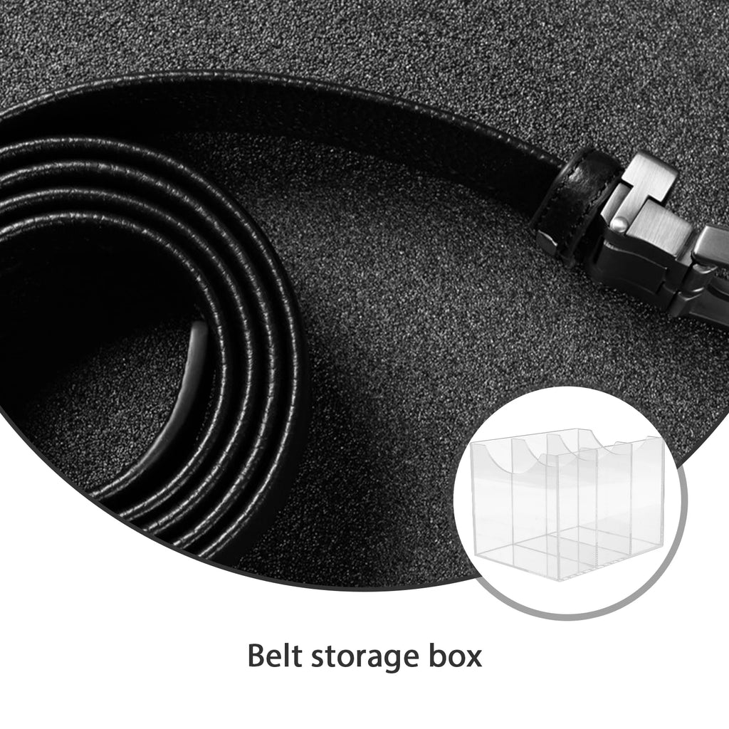 Belt Storage Box Drawer Turntable Rack Belts Display Cabinet Transparent – Clear-View Organization for Simple Storage and Daily Tasks