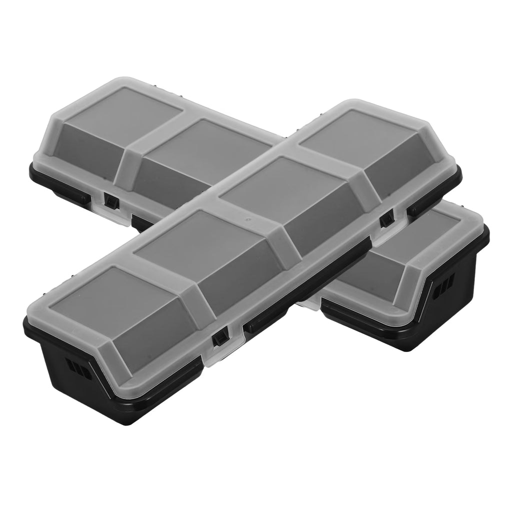 2 Pcs Screw Parts Box Storage Small Organizer Large Organizers and Bins Crate Black – Convenient Multi-Piece Set for Simple Storage and Daily Tasks
