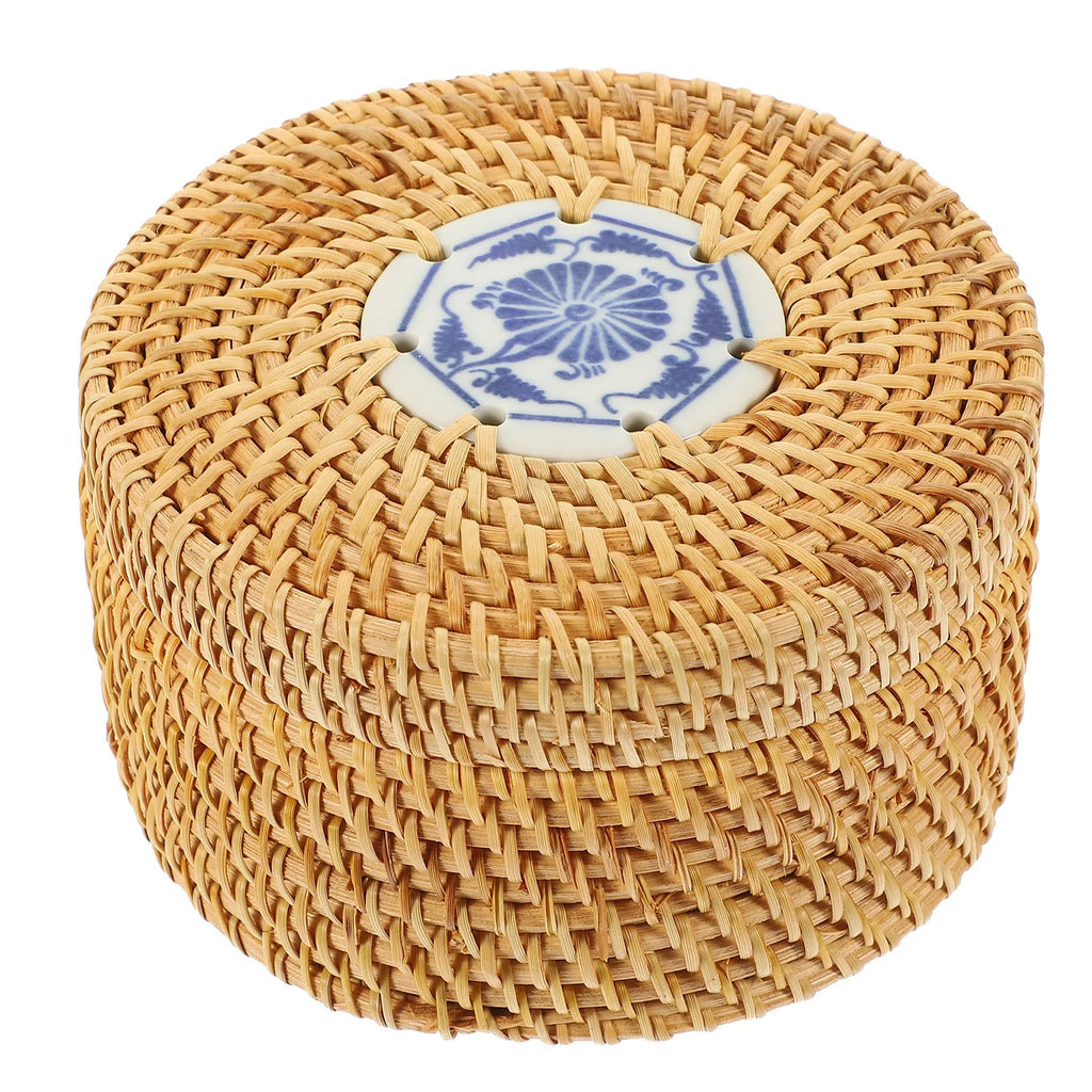 Toy Rattan Nut Box Household Storage Container 14X14X8CM – Practical Home Organization for Simple Storage and Daily Tasks