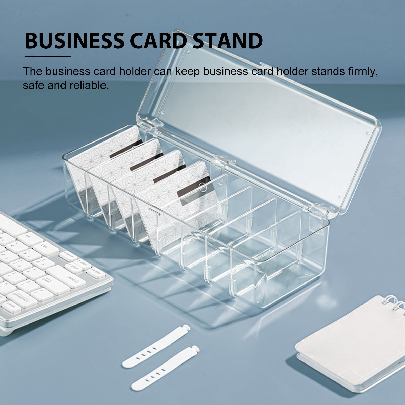 Card Game Business Cards Card Storage Box Travel 26X10X7.5CM Transparent – Clear-View Organization for Simple Storage and Daily Tasks