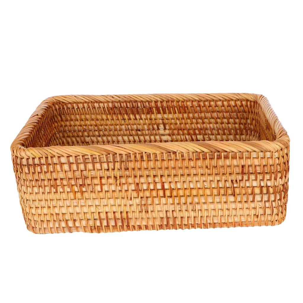 Wicker Basket with Lid Storage Boxes Lids Practical Home Child – Secure Lid Design for Simple Storage and Daily Tasks