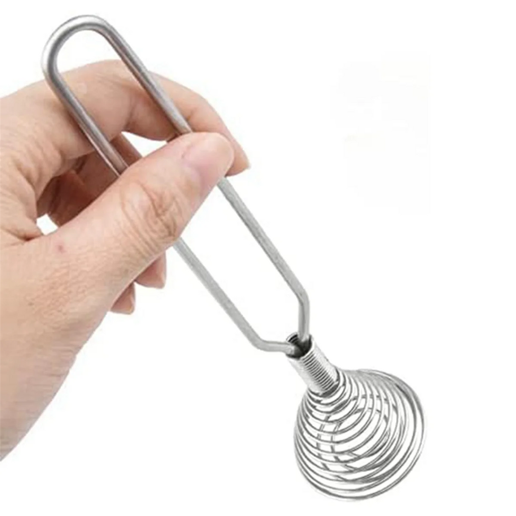 Stainless Steel Spring Coil Whisk Wire Whip-Cream Egg Beater -Cream Hand Mixer Kitchen Tool Accessories for Mixing – Durable Stainless Steel Construction for Simple Storage and Daily Tasks