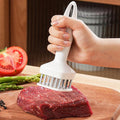 Meat Tenderizer Needle Stainless Steel Prongs Food Grade 5.5x5.5x17cm White – Durable Stainless Steel Construction for Simple Storage and Daily Tasks