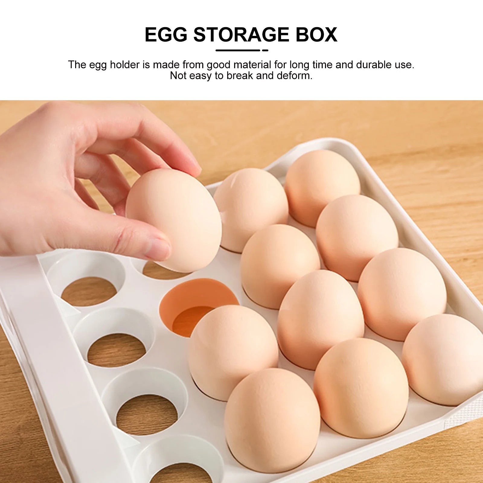 Holder Decor Egg Storage Box Egg Storage Shelf 21.5x22.5x14cm Orange – Practical Home Organization for Simple Storage and Daily Tasks