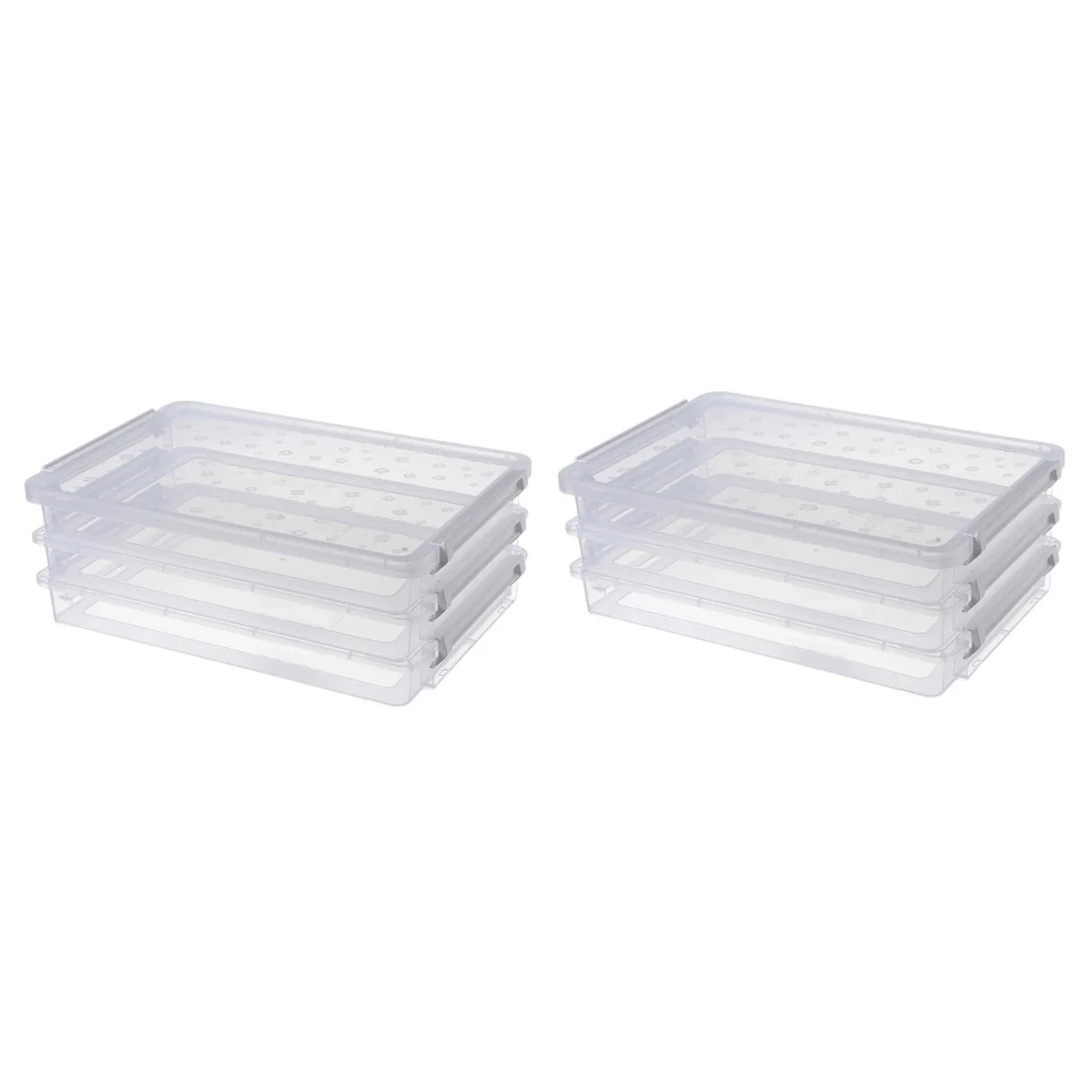2pcs Multilayers Transparent Storage Box Clear Plastic Document Paper Filling Case – Clear-View Organization for Simple Storage and Daily Tasks