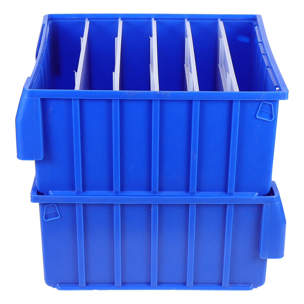Parts Box Screw Partitions Design Blue Storage Container – Compartmented Organization for Simple Storage and Daily Tasks
