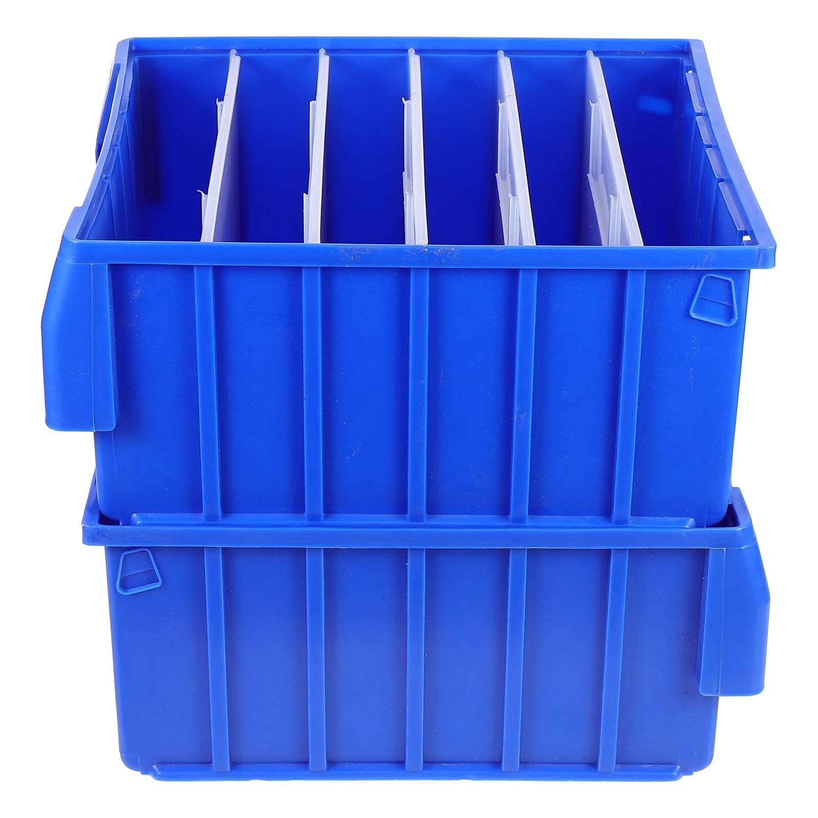 Parts Box Screw Partitions Design Blue Storage Container – Compartmented Organization for Simple Storage and Daily Tasks