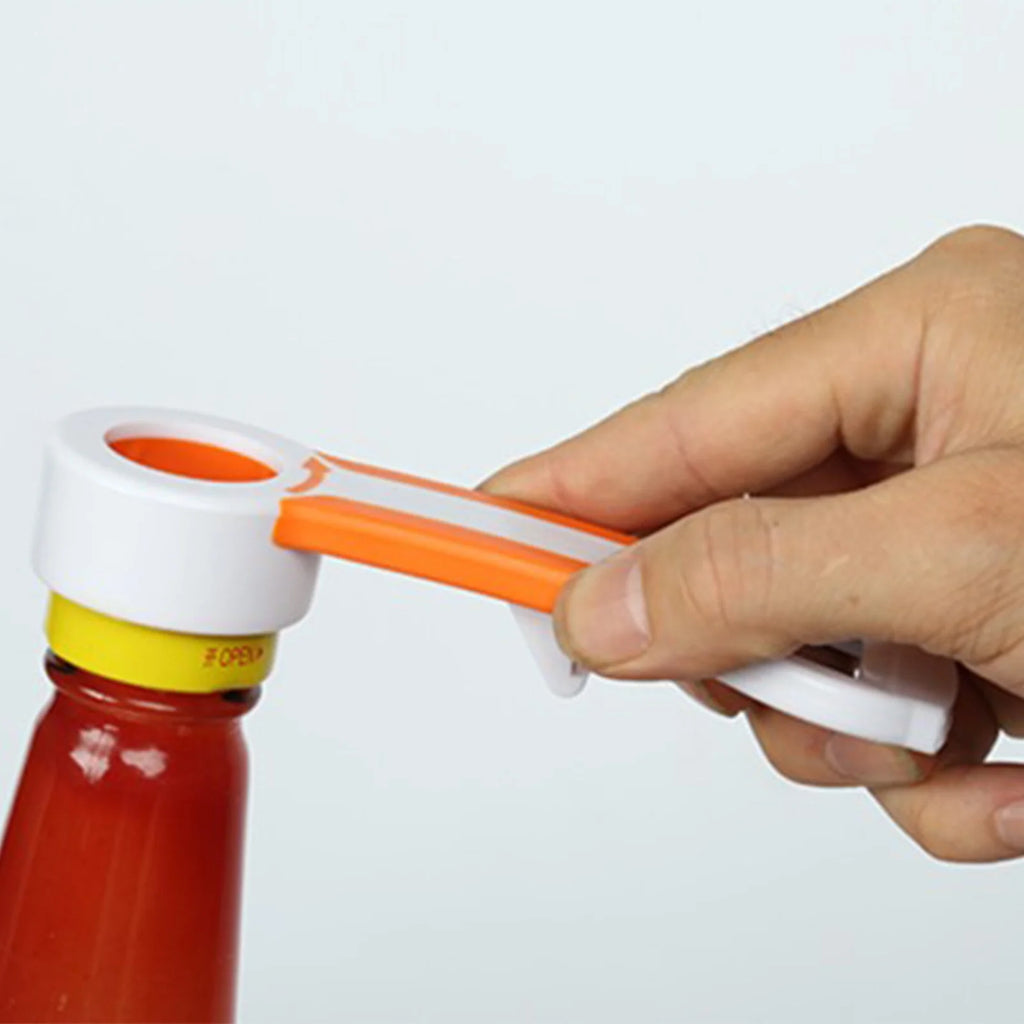 Hiroekza Jar Opener 4-in-1 Grip Bottle Opener Jar Opener - Easily Opens Twists Caps Bottle Caps Canning Lids And Can Tabs Kitchen Gadgets Clearance – Convenient Drink Preparation for Simple Storage and Daily Tasks