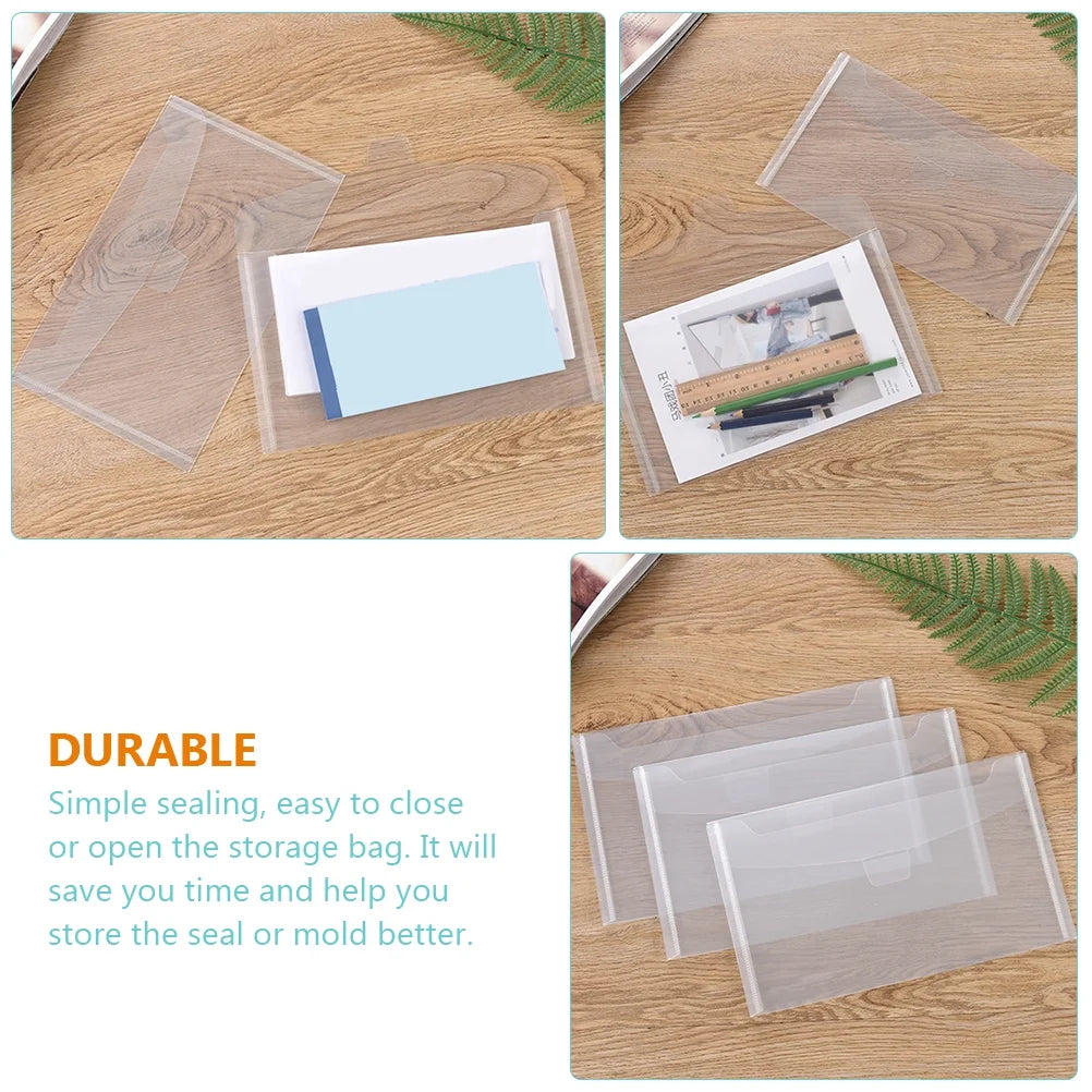 35 Pcs Storage Bins with Lids Transparent Bag Office – Secure Lid Design for Simple Storage and Daily Tasks