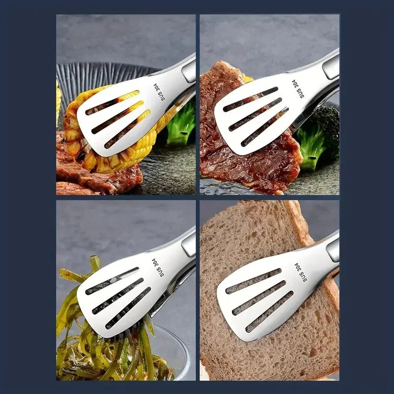 3 Pcs Stainless Steel Food Clips and Barbecue ForksSmallMediumLarge Three Size SetHigh Quality StructureMeat Salad Bread GrippersEssential Camping Kitchen Tools for Outdoor Tr – Durable Stainless Steel Construction for Simple Storage and Daily Tasks
