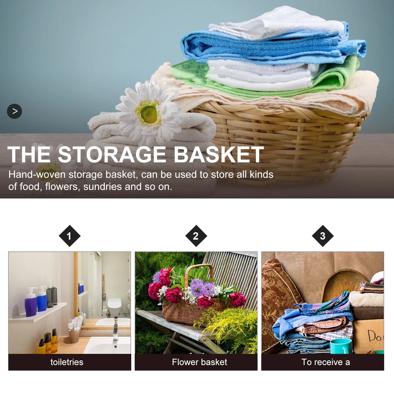 Straw Desktop Storage Box Pantry Basket Bins Hamper for Shelves with Lid Chocolate – Secure Lid Design for Simple Storage and Daily Tasks