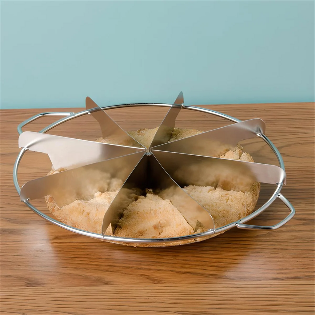 Stainless Steel Pie Cutter Circle Pie Cutting Tool Baking Accessories for Equal Slices – Durable Stainless Steel Construction for Simple Storage and Daily Tasks
