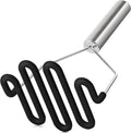 Non-Scratch Silicone Potato Masher Kitchen Tool Potatoes Masher Potato Masher Stainless Steel Wrapped In Well-crafted Silicone Potato Smasher Black – Durable Stainless Steel Construction for Simple Storage and Daily Tasks