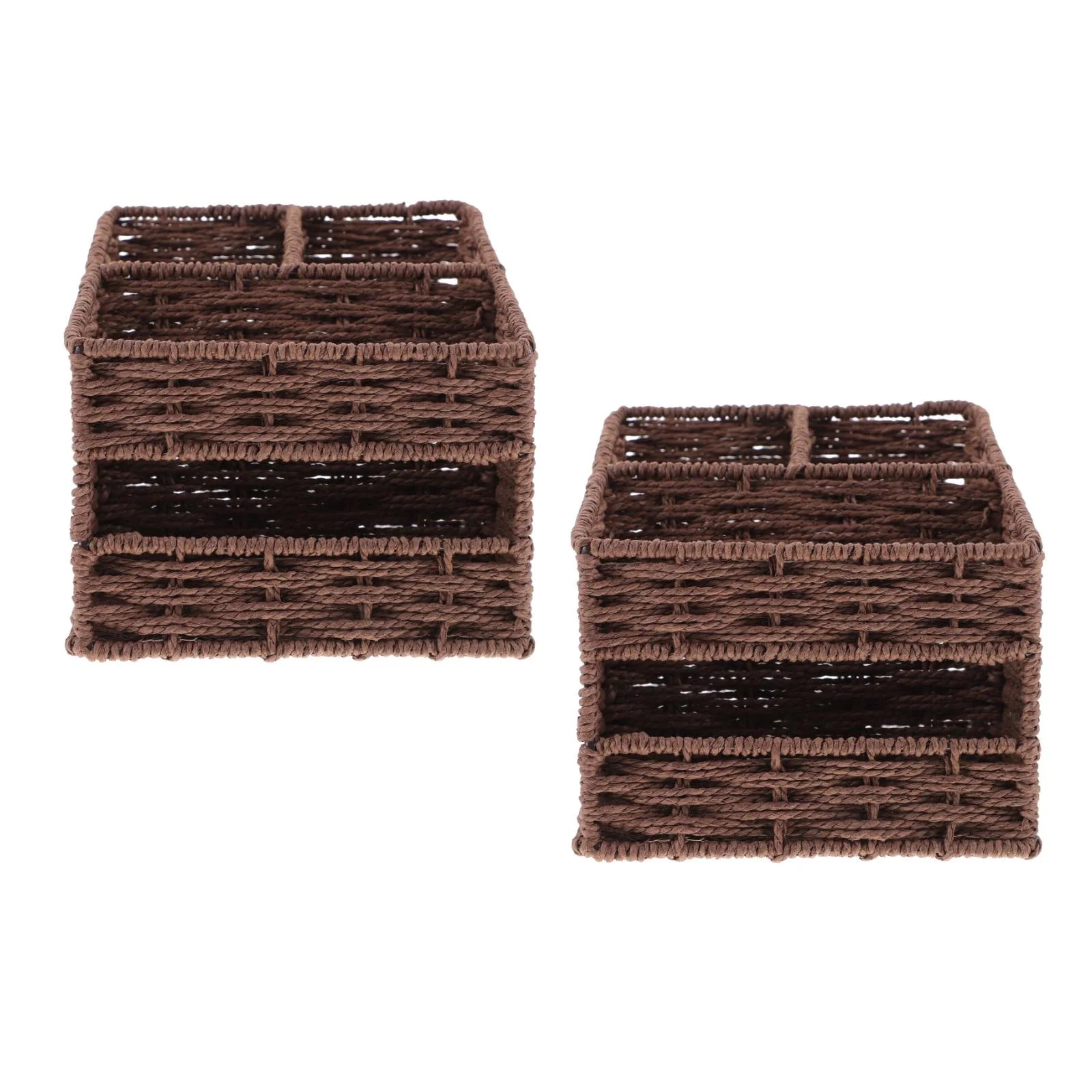 2pcs Desktop Storage Container Home Office Storage Box Sundries Small Items Organizer – Practical Home Organization for Simple Storage and Daily Tasks