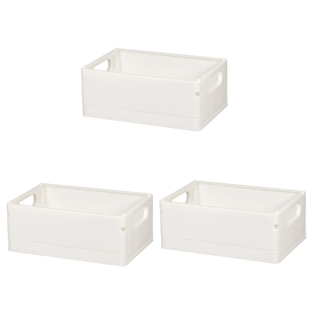 3pcsStorage Basket Collapsible Box Desktop Organizer Multi-purpose Storage Organizer – Foldable Space-Saving Design for Simple Storage and Daily Tasks