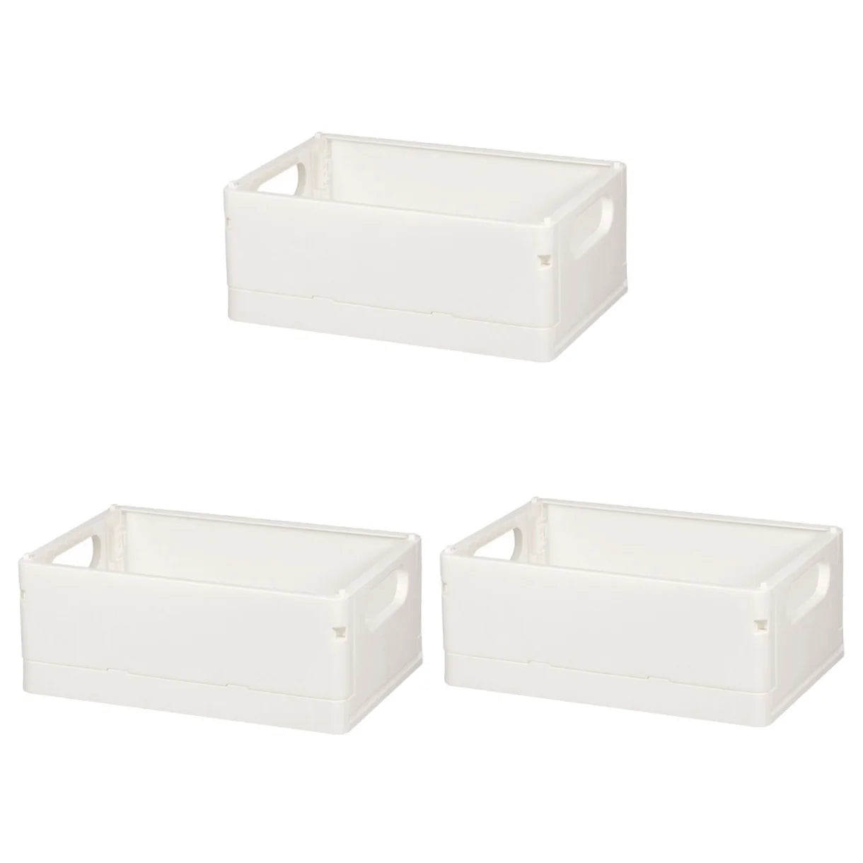 3pcsStorage Basket Collapsible Box Desktop Organizer Multi-purpose Storage Organizer – Foldable Space-Saving Design for Simple Storage and Daily Tasks